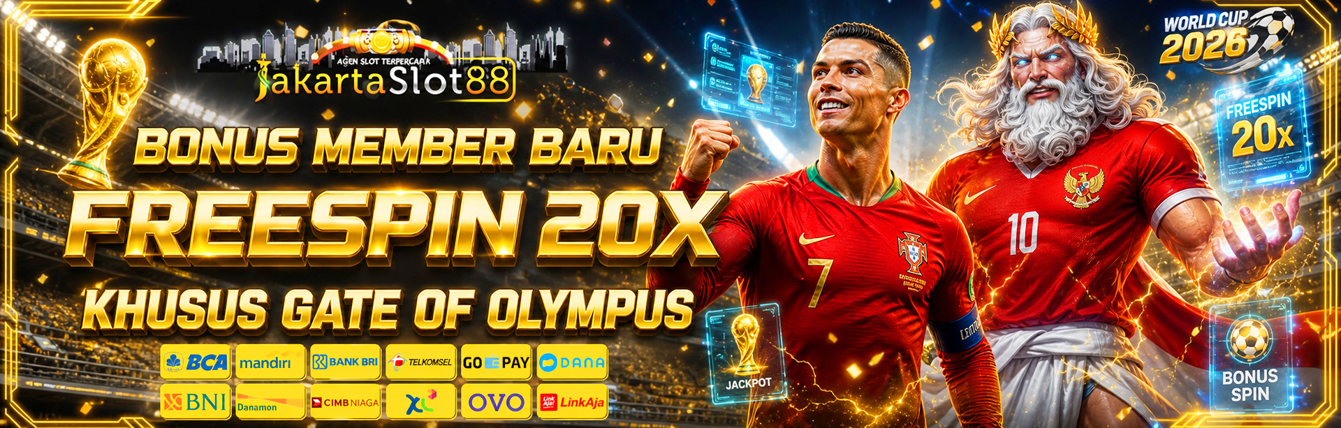 BONUS NEW MEMBER 20X FREESPIN GATE OF OLYMPUS